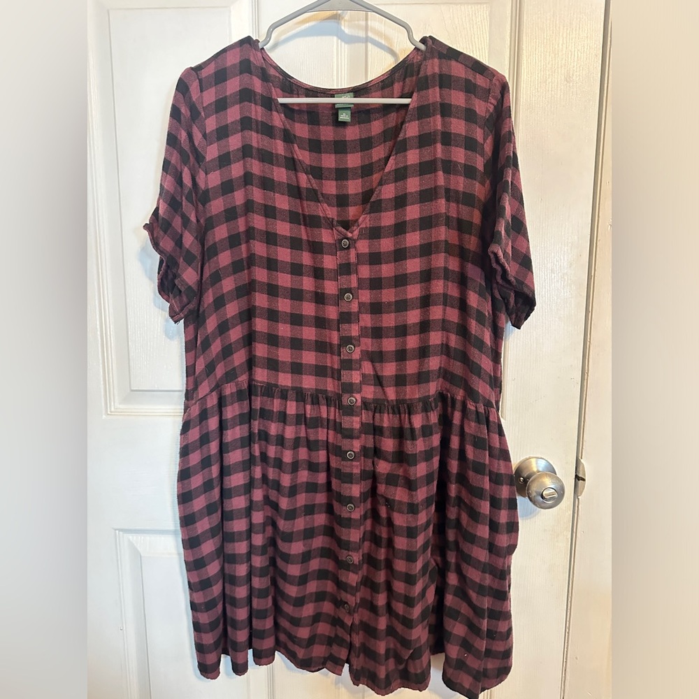 Plaid Mini Dress